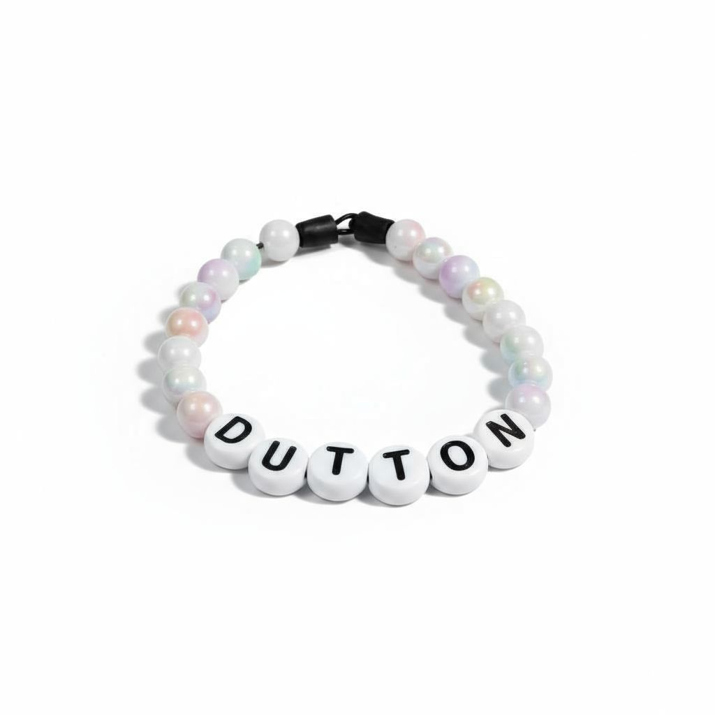 3d printed / color beaded friendship bracelet dog collar