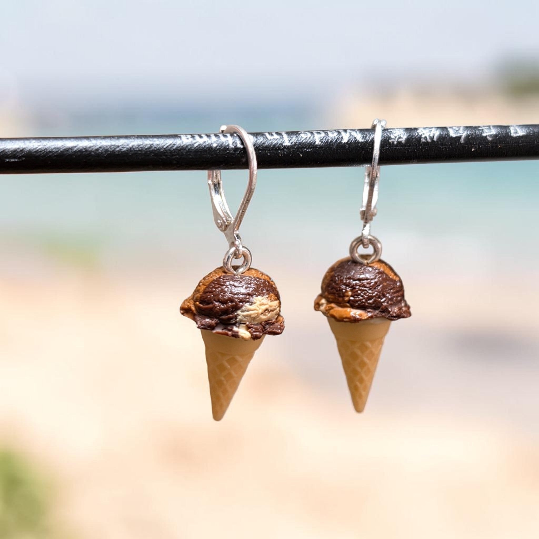 Ice cream cone earrings - totally customizable