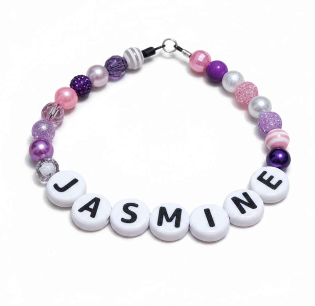 3d printed / color beaded friendship bracelet dog collar
