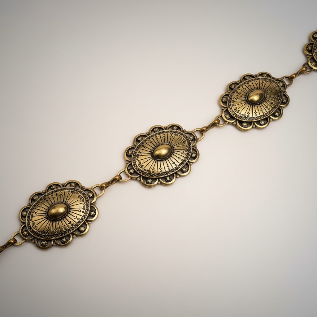 Black or gold concho purse chains