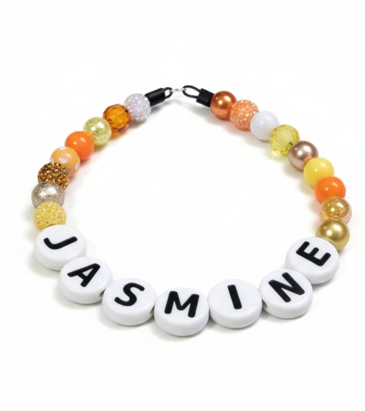 3d printed / color beaded friendship bracelet dog collar