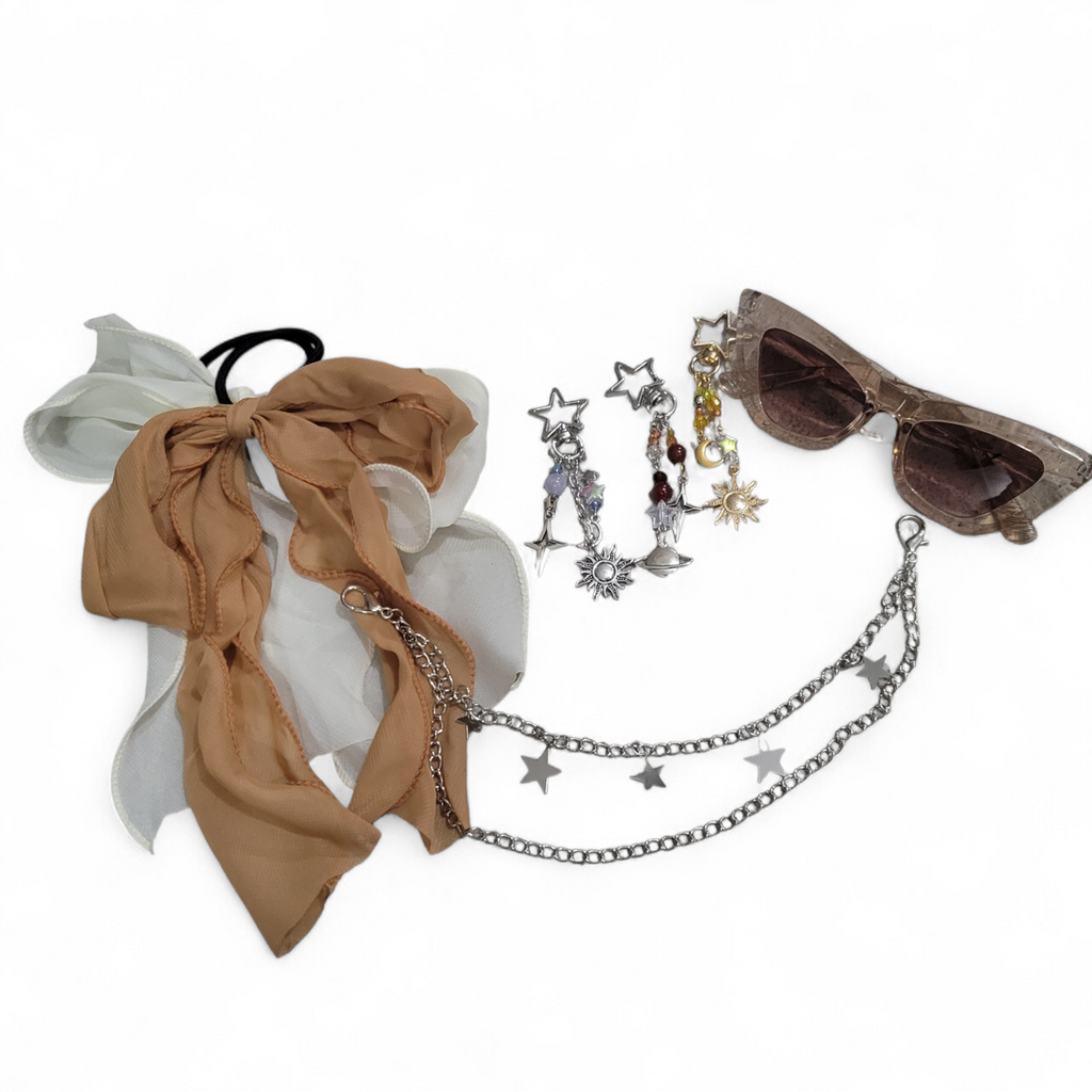 Moon and stars accessory set ( purse not included)