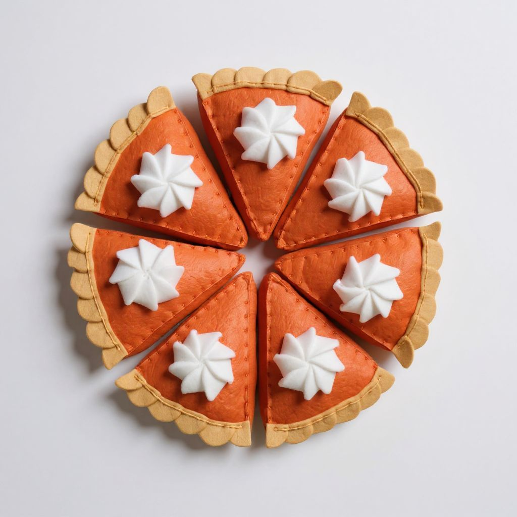 Felt pie slice