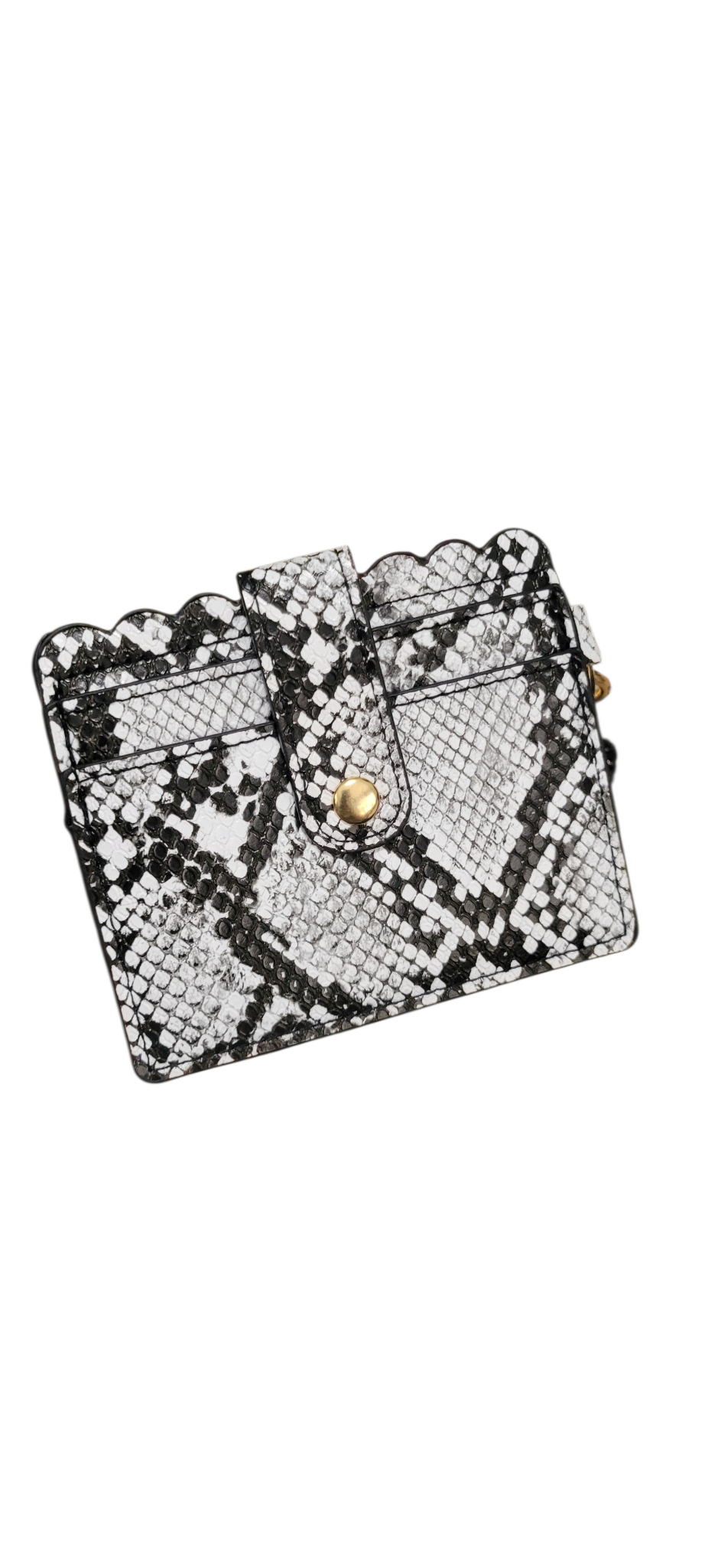 Card holder with glitter bow keychain