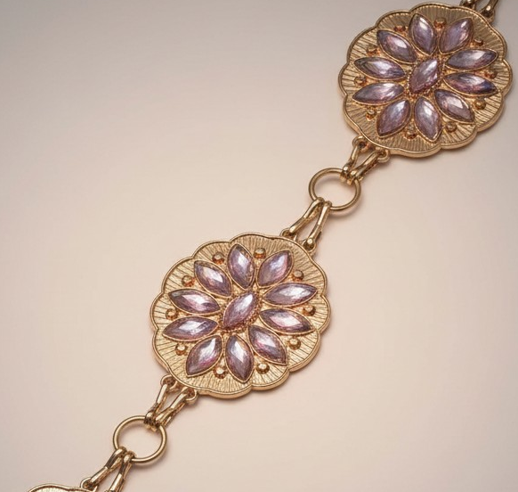 Pink cowgirl glam concho purse chain