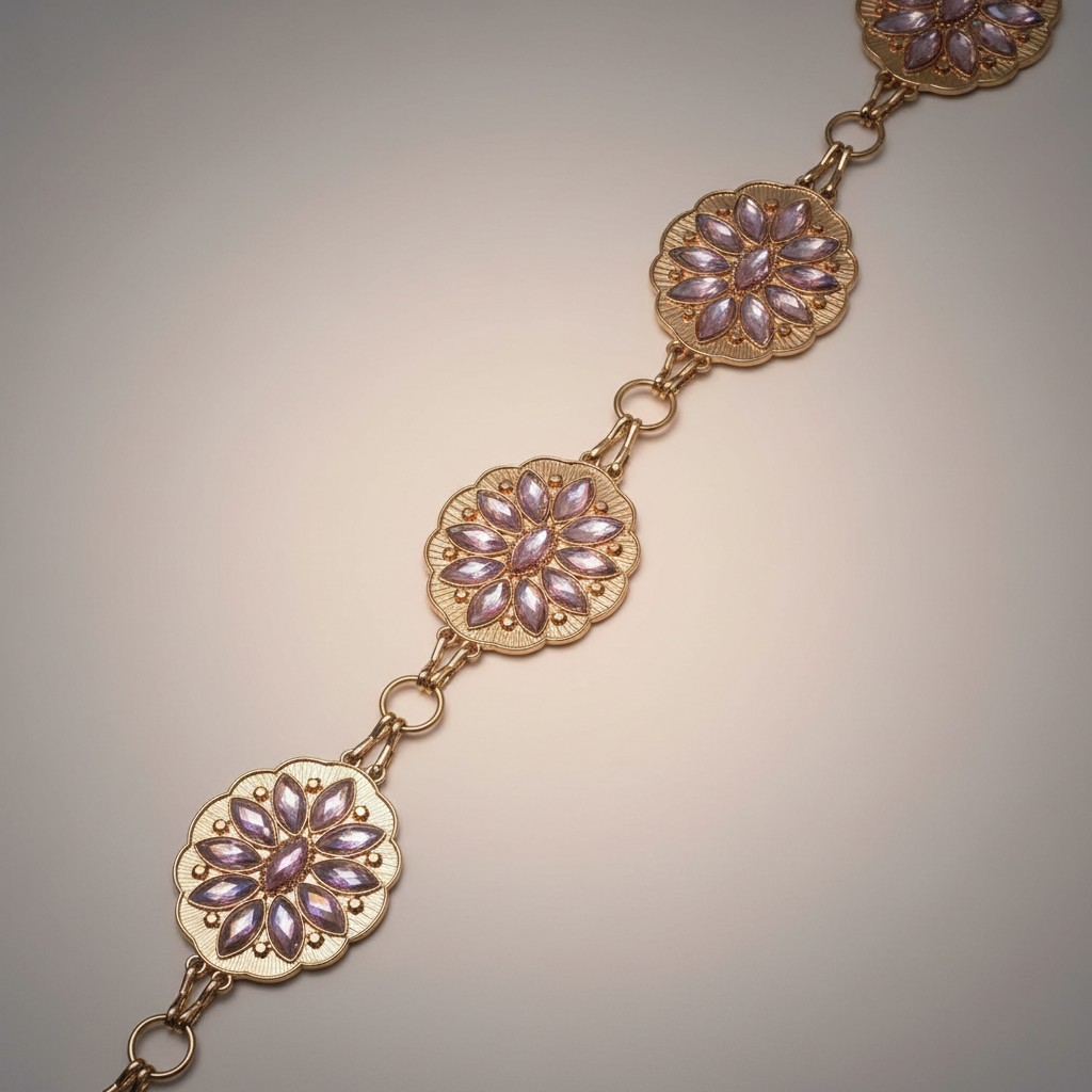 Pink cowgirl glam concho purse chain