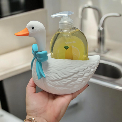 Vintage vibes- goose decor hand soap holder