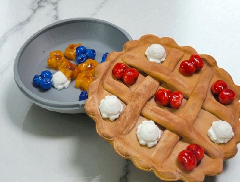 3d printed travel tic tac toe  - pie edition