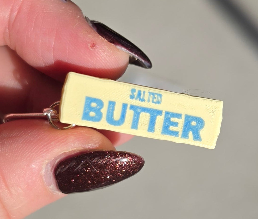 Stick of butter earrings!