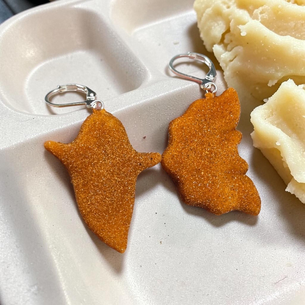 Limited Edition- Spooky nugget dangle earrings