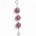 Pink flower concho purse chain (bag not include)