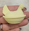 Hen on a nest fridge magnet