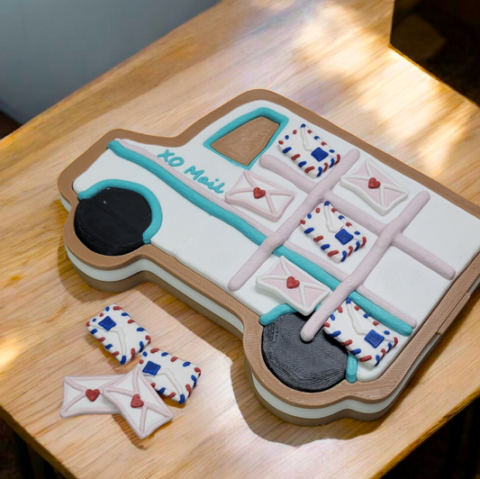 3d printed travel tic tac toe- valentine edition