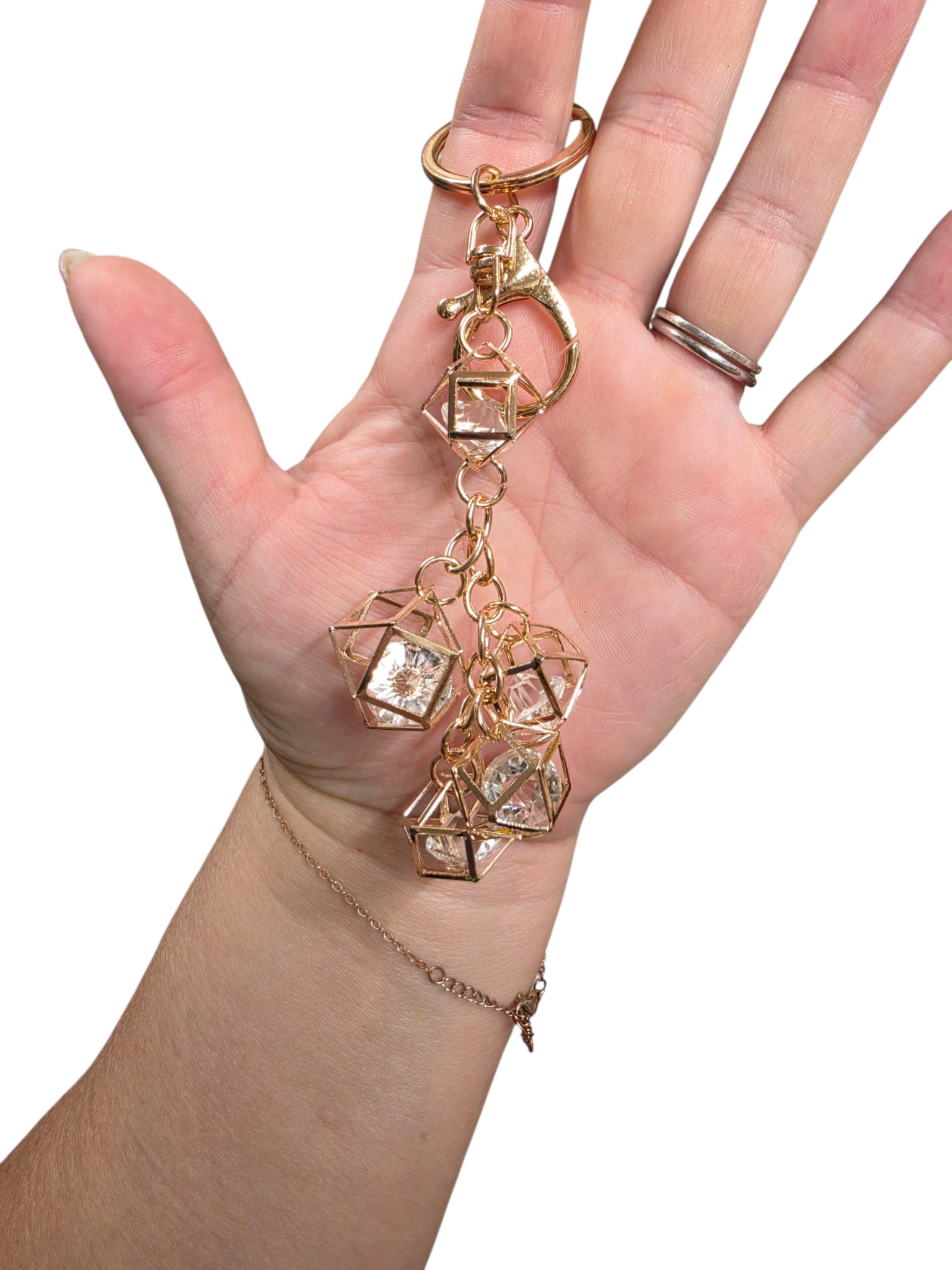 Add on - crystal dangle keychain