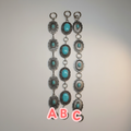 Turquoise concho purse chains