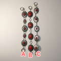 RED Concho purse chains