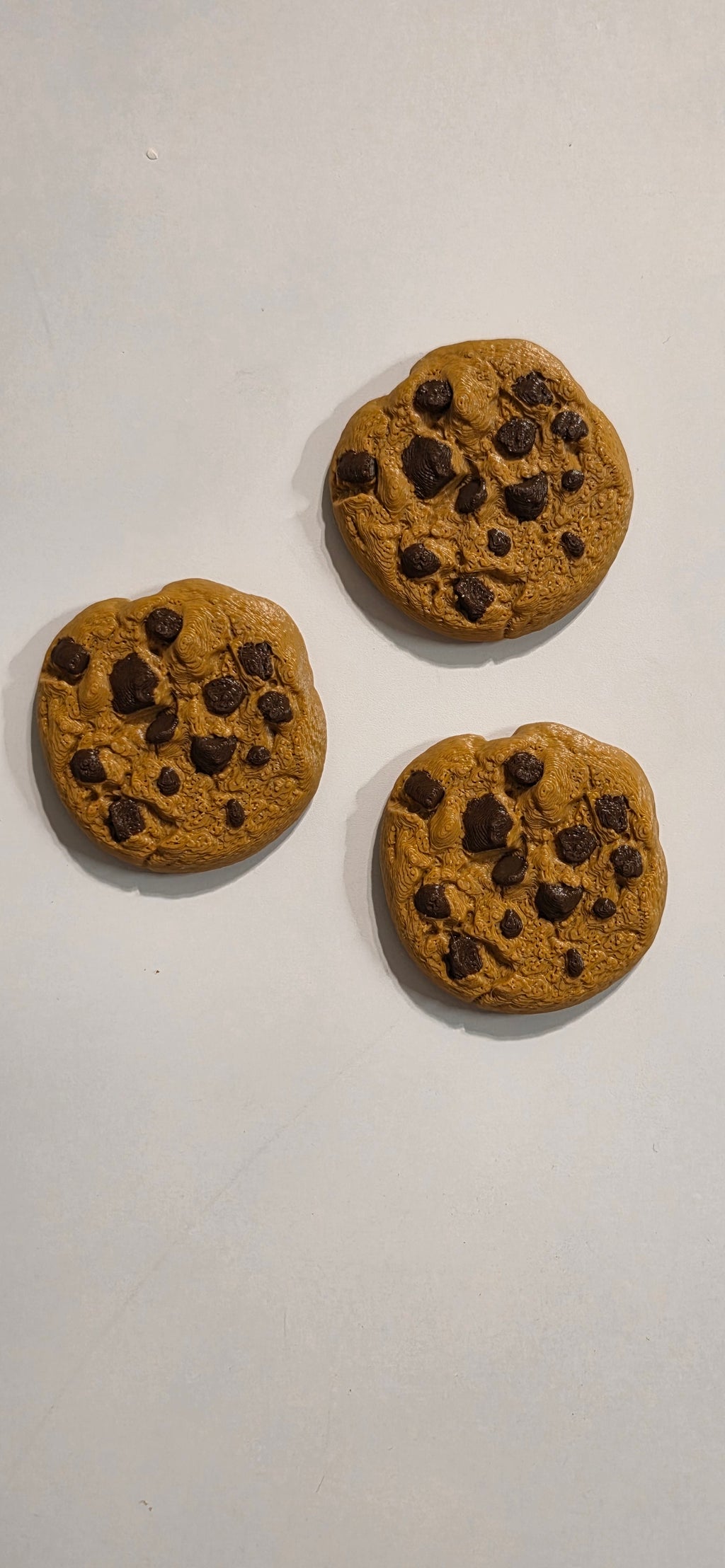 Mini Chocolate Chip cookie fridge magnets- set of 3