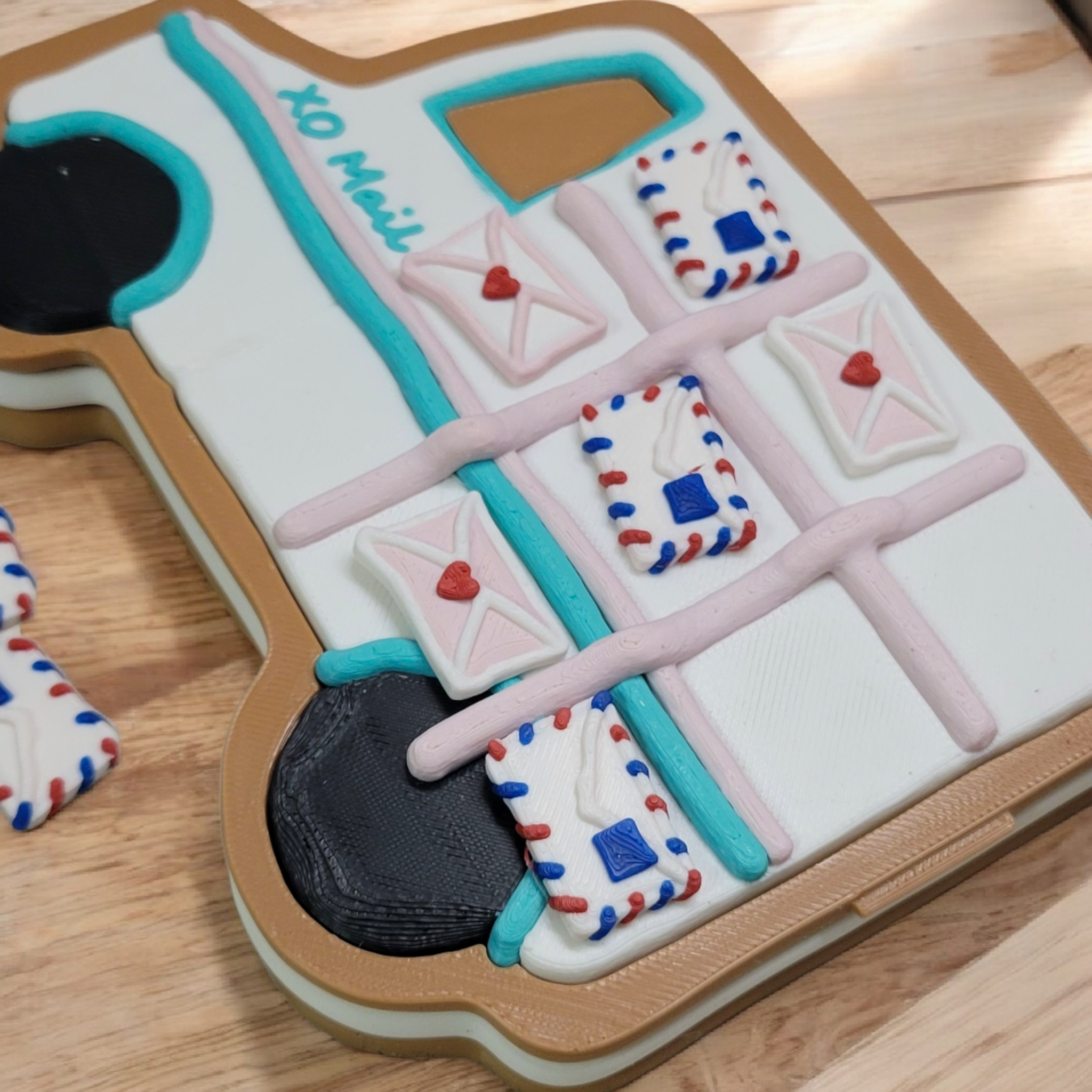 3d printed travel tic tac toe- valentine edition