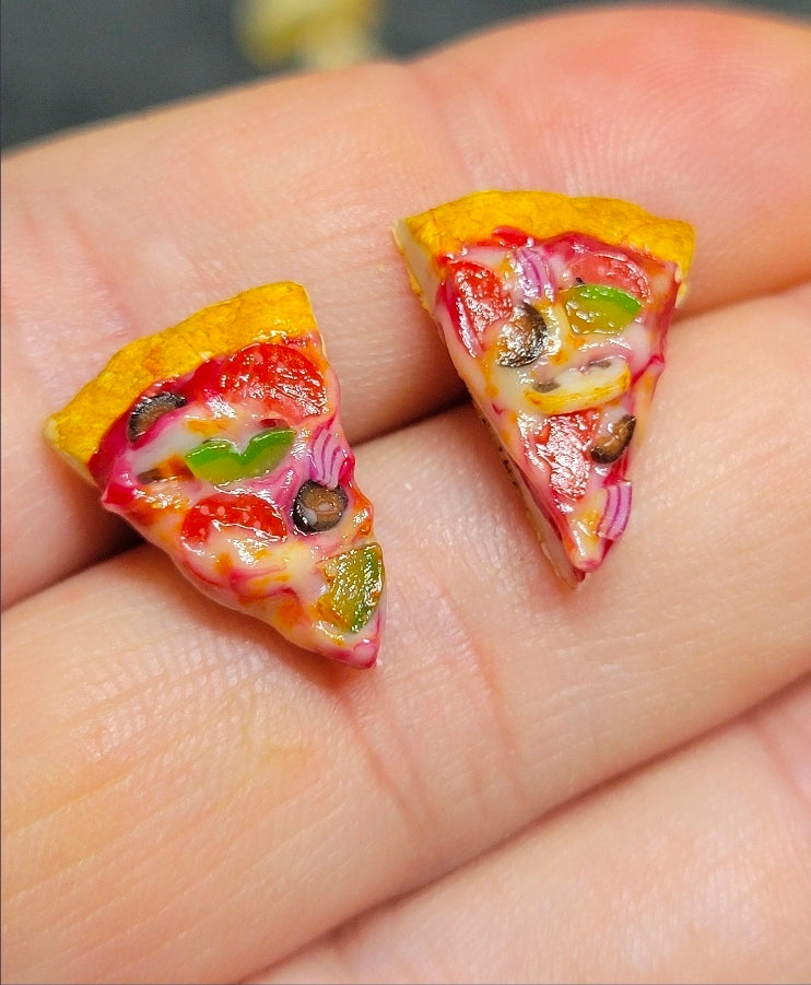 Mama Mia's pizza by the slice earrings