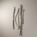 Silver chains - (4 piece set)