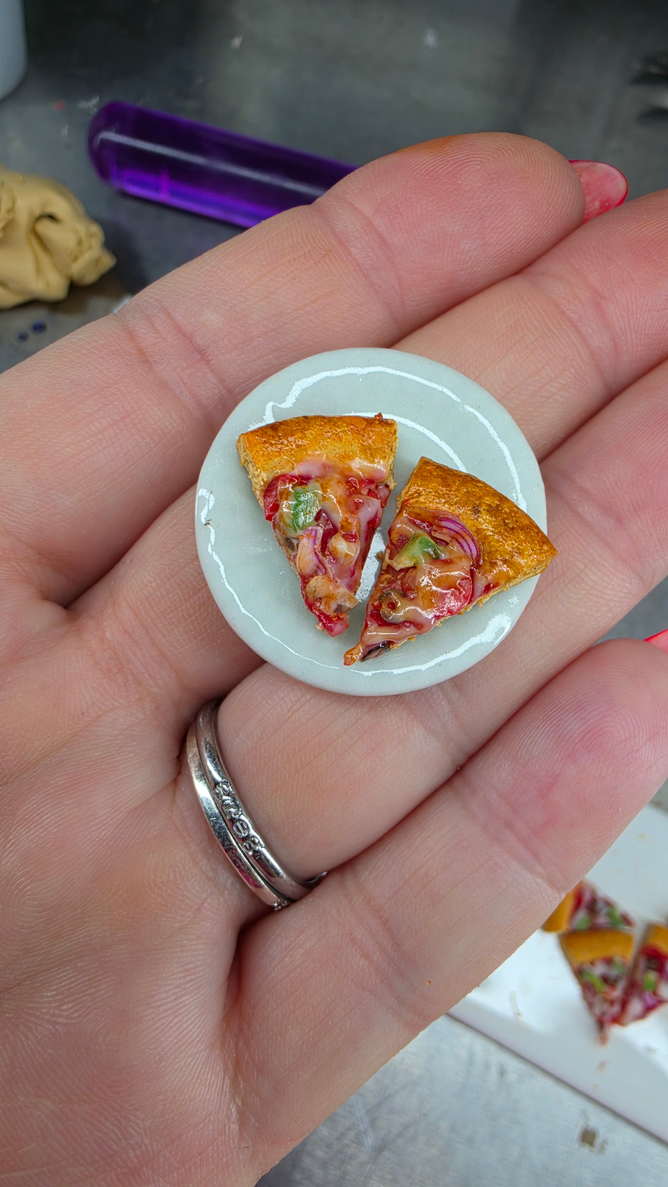 Mama Mia's pizza by the slice earrings