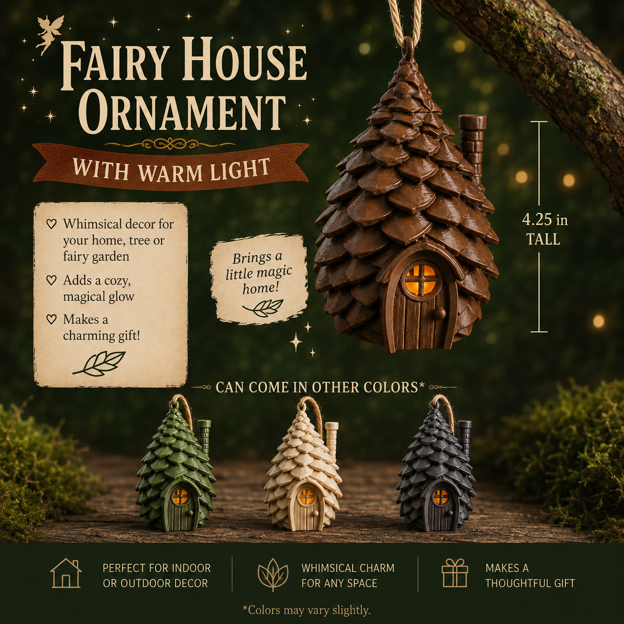 Fairy House tealight ornament